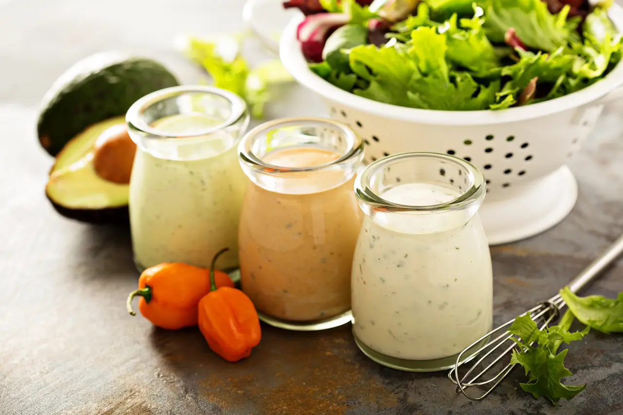 Salsas y condimentos para ensaladas